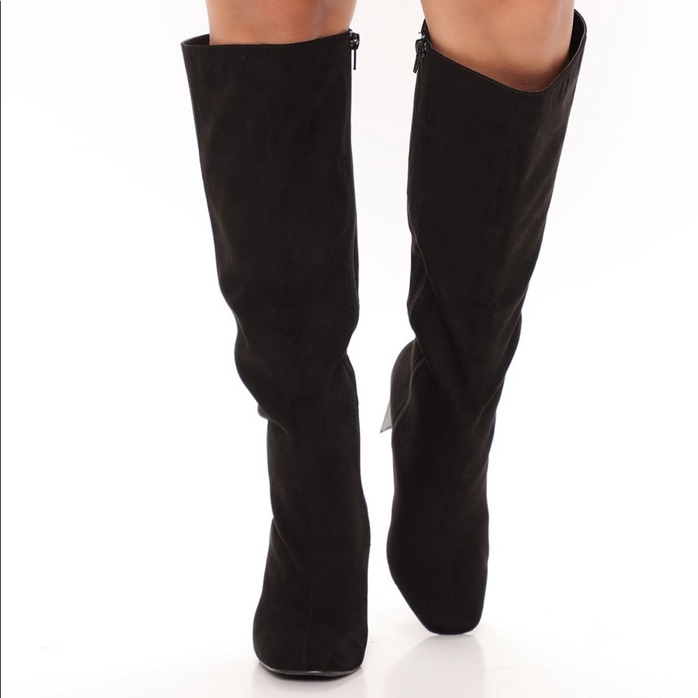 Fashion Nova Sexy Black Boots